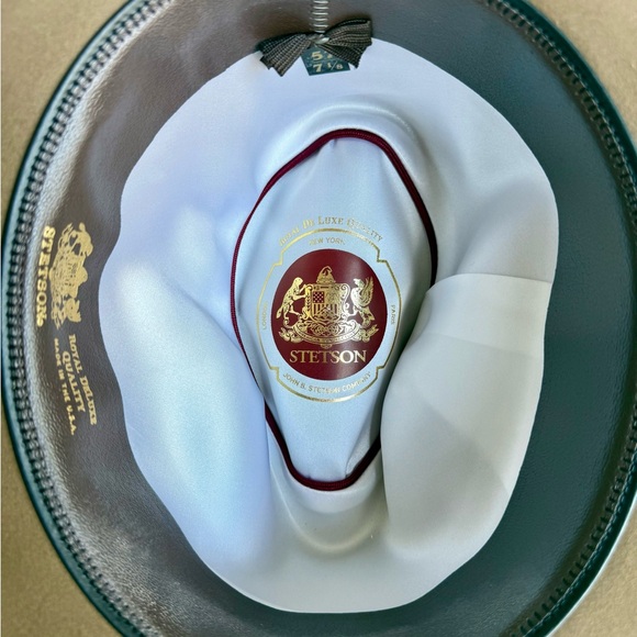 Stetson Brown Wide-Brim Hat with Pink Band - Picture 5 of 7